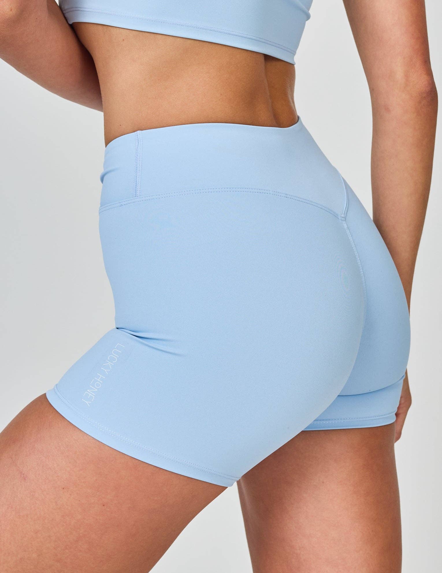 LUCKY HONEY - Wholesale Athletic Shorts - Women's - Luxe Compression Crossover Biker Shorts1