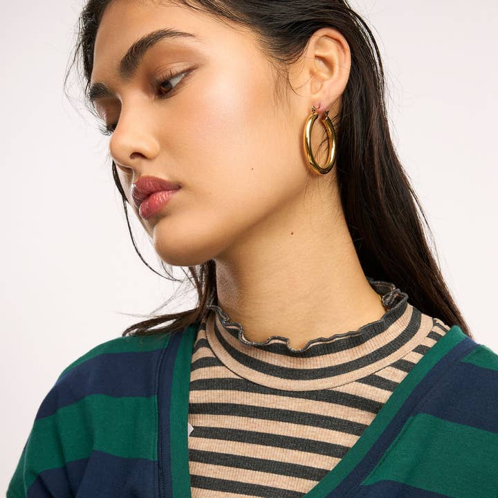 Gold Anytime Hoop for wholesale on Faire1