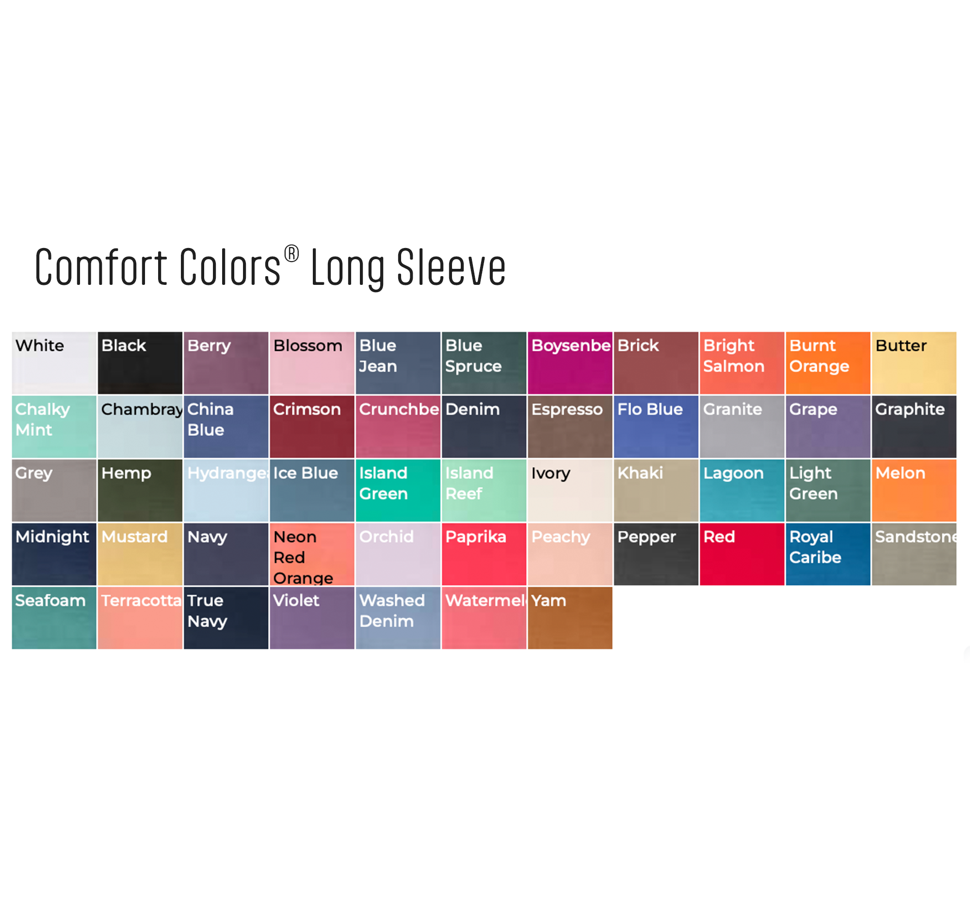 Miche Custom - Vente T-shirt sérigraphié – femme - Chemise à manches longues avec logo personnalisé, une impression, Comfort Colors®3