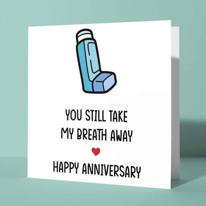 You Take My Breath Away Anniversary Card for wholesale by Peacock Printing