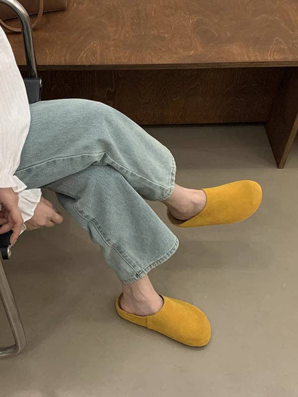 VividLux - Wholesale Slippers - Women's - Round-Toe Split-Joint Flat Shoes Slippers&Mules10