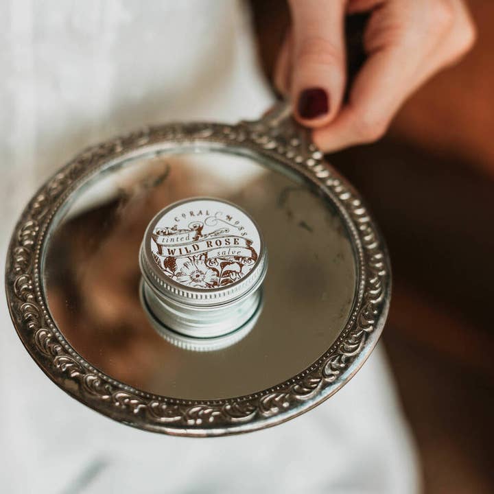 Coral & Moss – wholesale Lip stain/dye/tint – WILD ROSE TINTED SALVE1