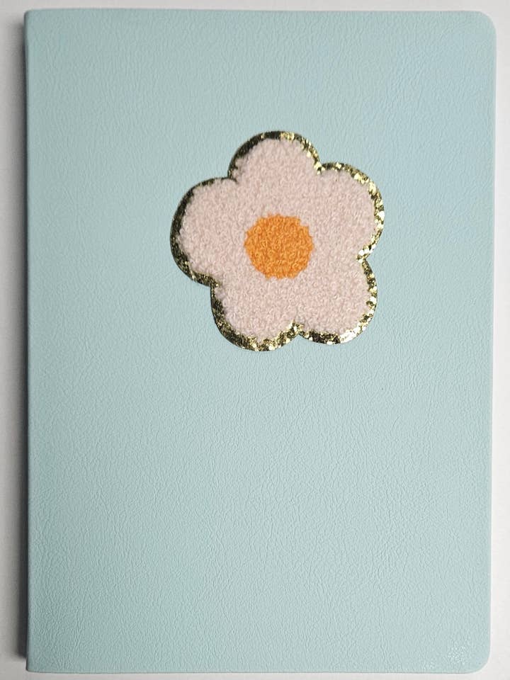 Plump Daisy Chenille Patch Journal for wholesale by Texas Bookman