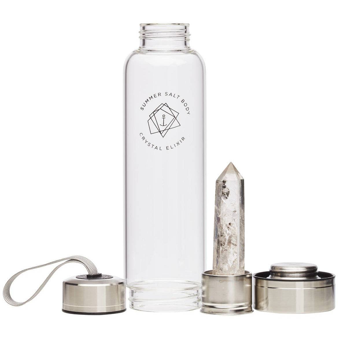 Summer Salt Body - Vente Bouteilles d'eau - Bouteille d'eau en verre Crystal Elixir 550 ml - 4 variantes3