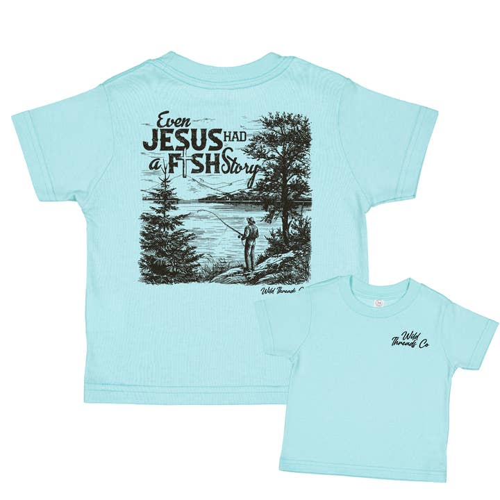 Wild Threads Co - Wholesale Screen Printed T-Shirt - Kids - Fish Story Tee