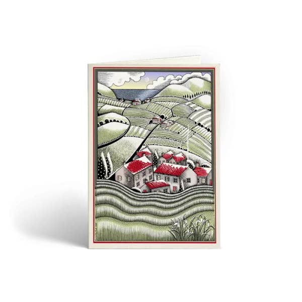 Rooftops Christmas Card Pack for wholesale by Cressida Bell