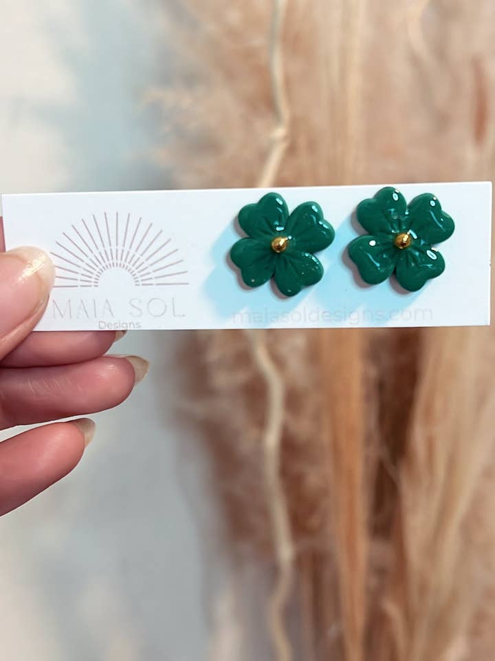 Clover Stud Øreringe for engroshandel hos Maia Sol Designs