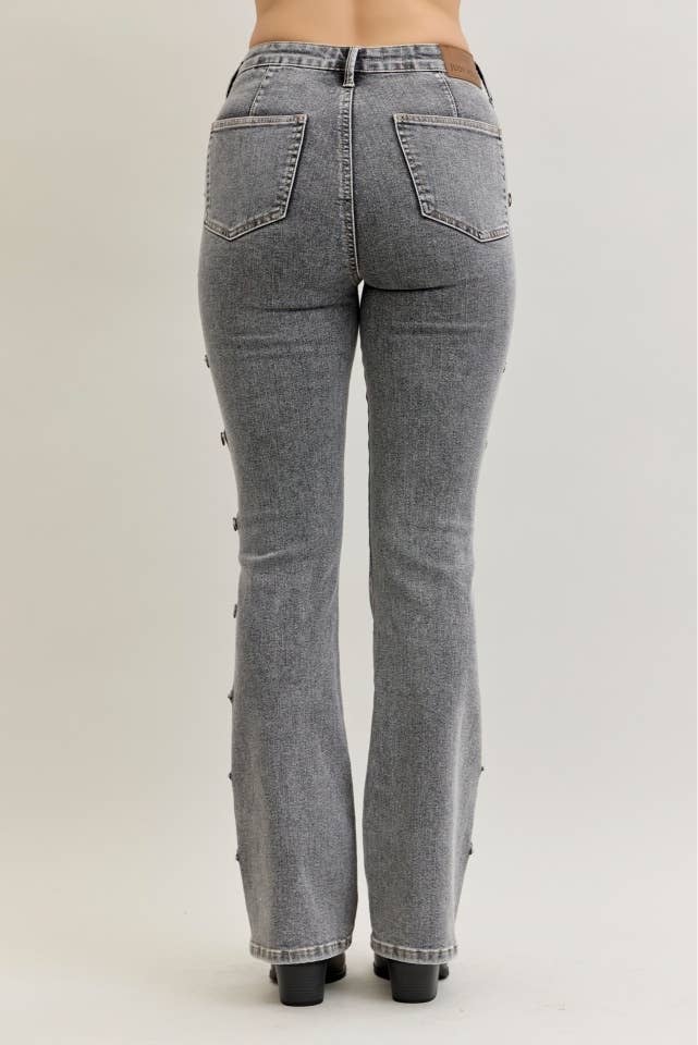 GRY HW Bootcut Western Side Seam & Coin Pkt Detail for wholesale on Faire6