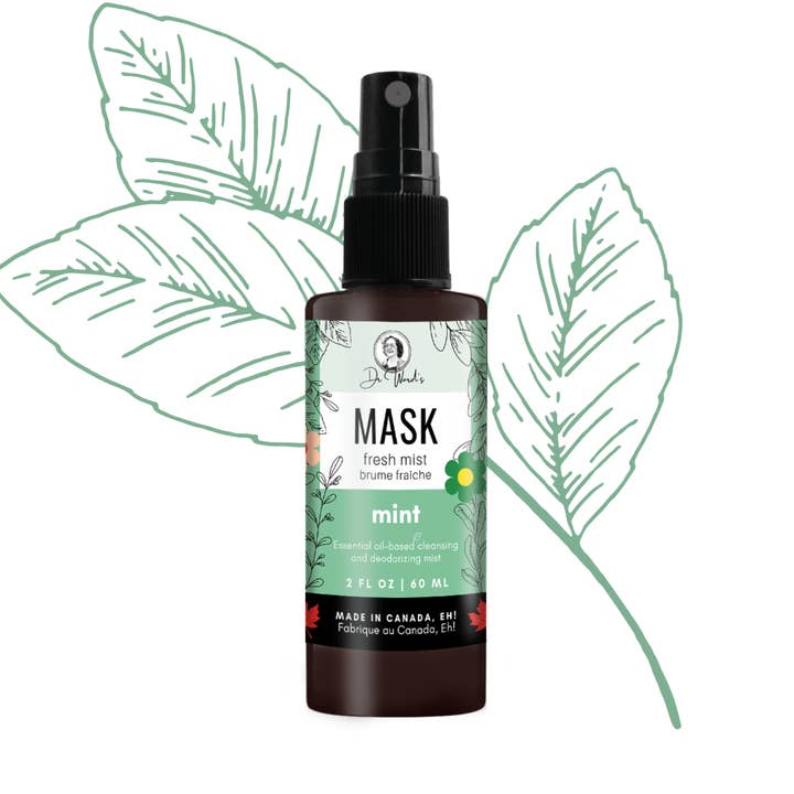 Mask Mist MINT -Volledig natuurlijk- 100% plantaardig, 2oz 60ml voor wholesale door Dr. Ward's Fresh Mist