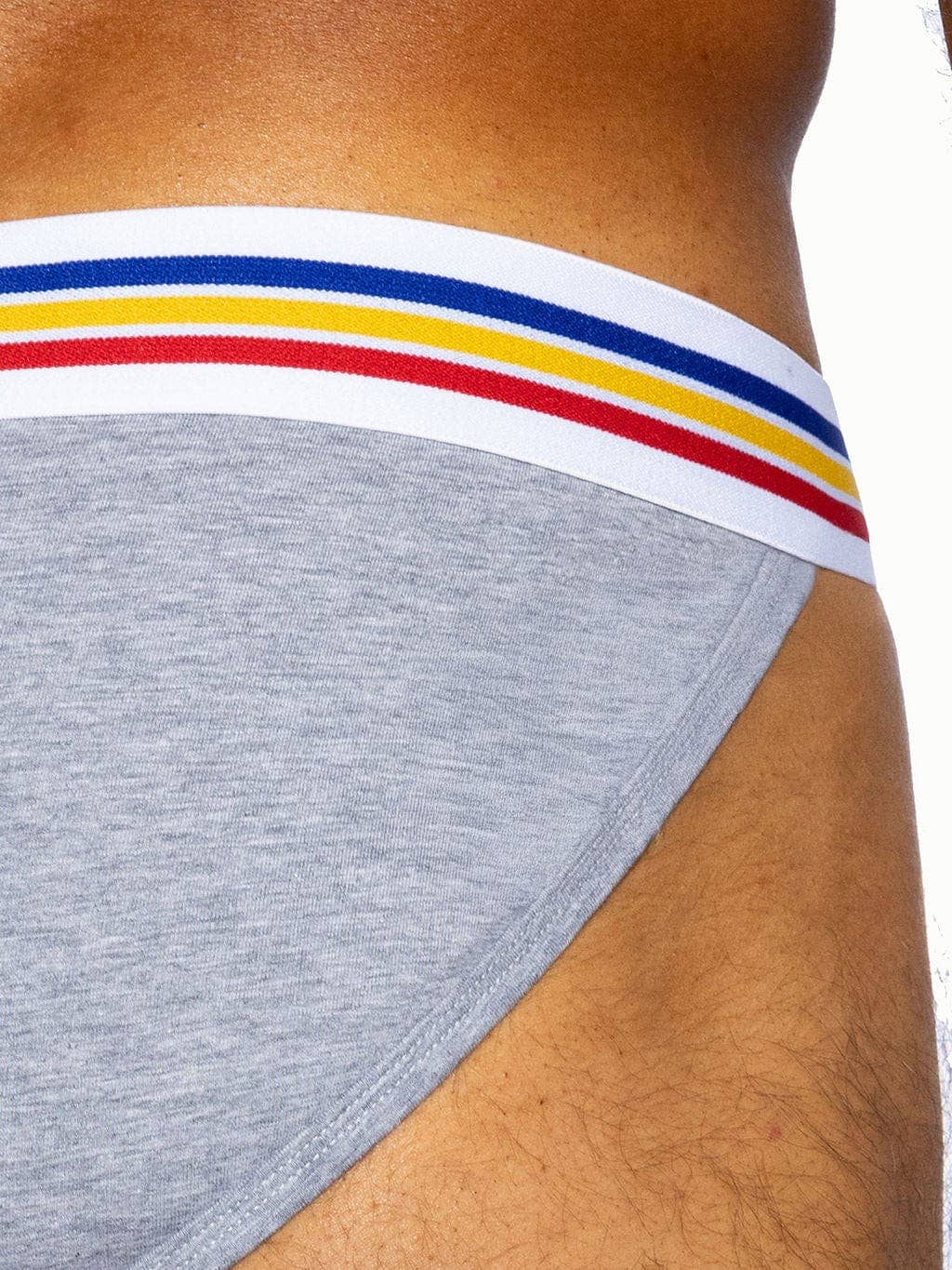 Gray Stretch Cotton Jock Brief for wholesale on Faire4