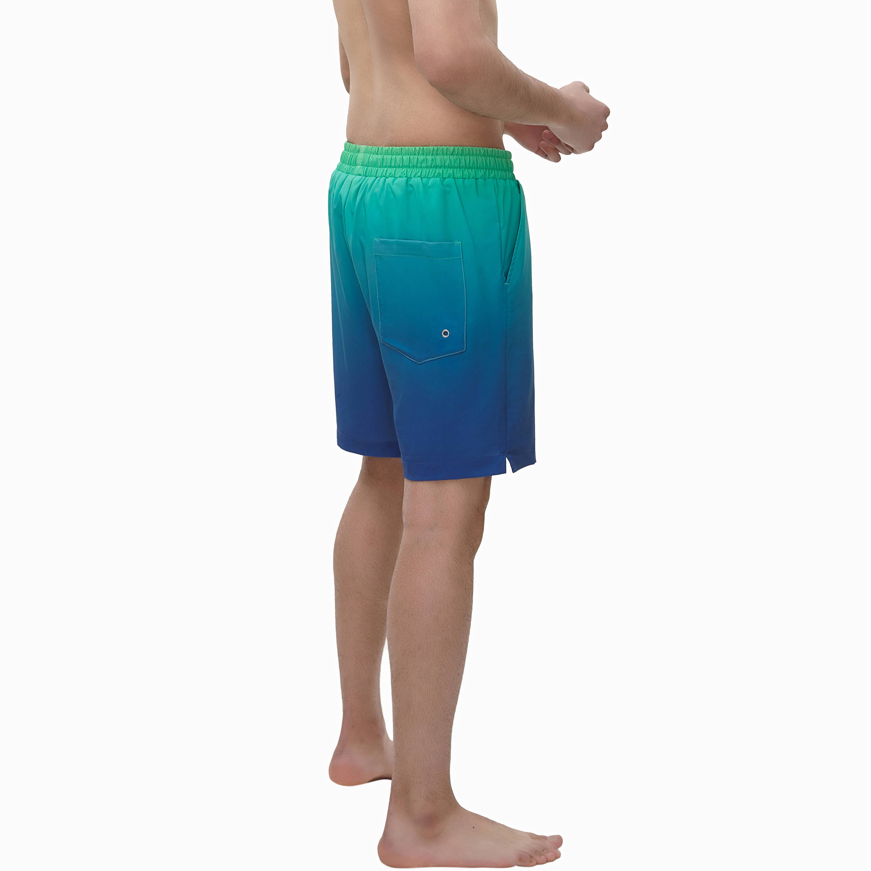 Rokka & Rolla - Wholesale Swim Shorts - Men's - Men's 7'' Stretch Swim Short with Compression Liner Swimwear3
