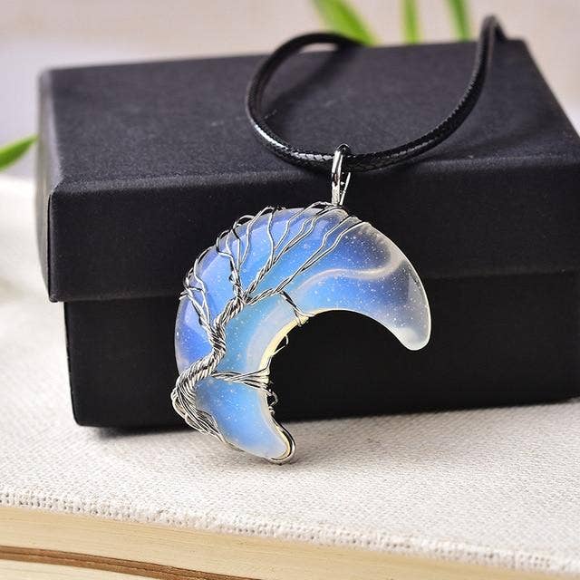 Ashlen – wholesale Pendant/charm necklace – "TREE OF LIFE" CRESCENT NECKLACE2