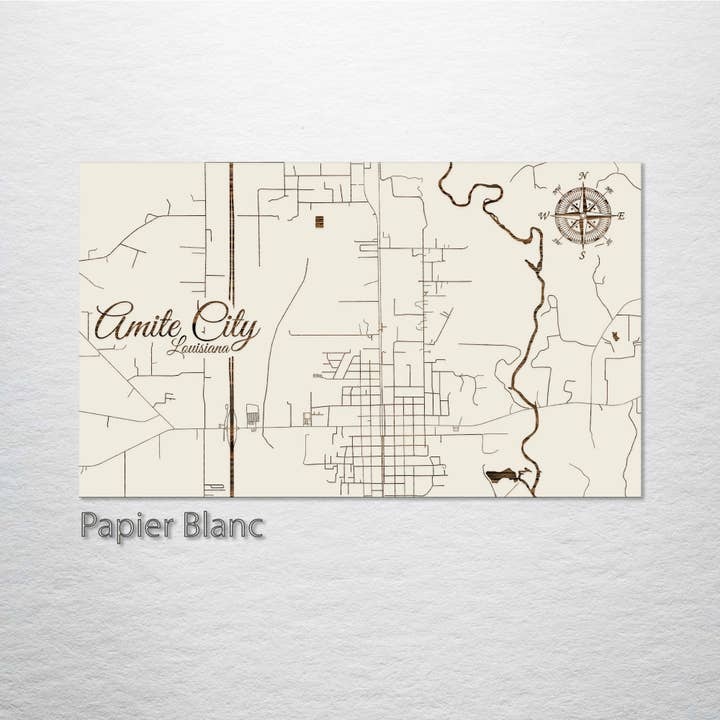 Fire & Pine - Wholesale Map - Louisiana: Amite City Street Map3