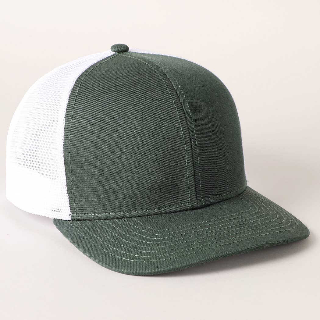 Fashion City - Wholesale Trucker Hat - Unisex - Two Tone Cotton Trucker Hat with Mesh Back15