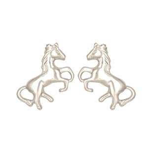 horse stud earrings 925 silver for wholesale by Janusch