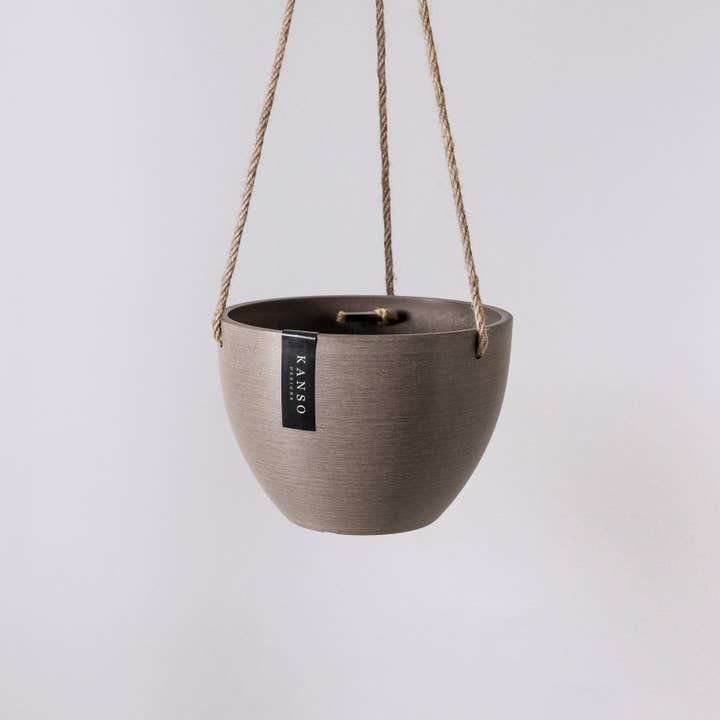 Kanso Designs - Wholesale Hanging Planter - 8" | 12" Signature Stone Hanging Planter Pot | 4 Colorways