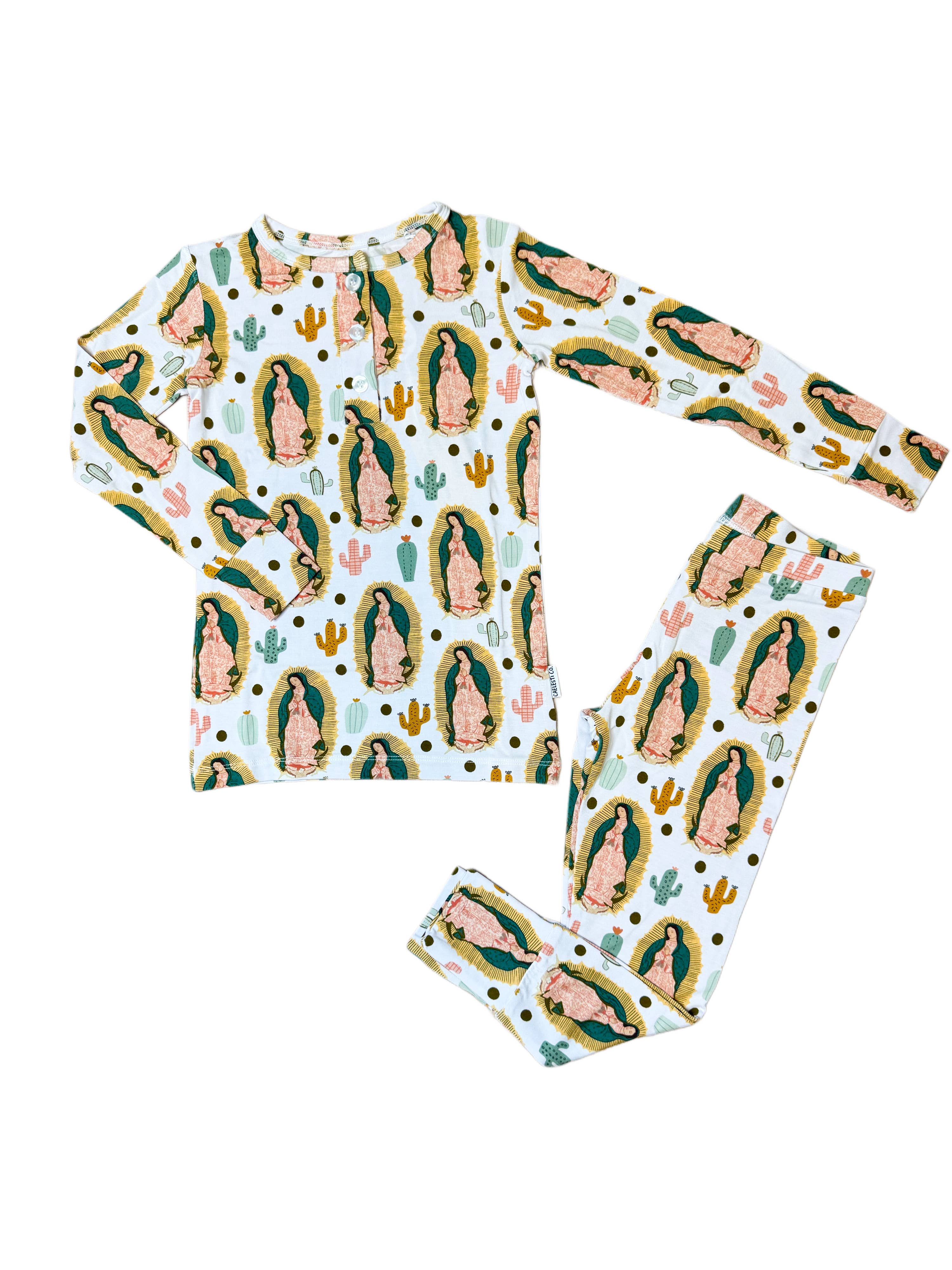 Caelesti Co. - Wholesale Sleepwear Set - Kids - Our Lady of Guadalupe pajamas set1