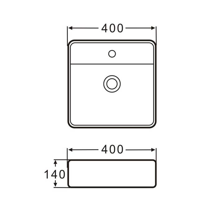 Stilform Handels GmbH - Wholesale Bathroom accessory set - Wall hanging guest toilet ceramic sink Soho thin edge 40 x 42 cm matt black2
