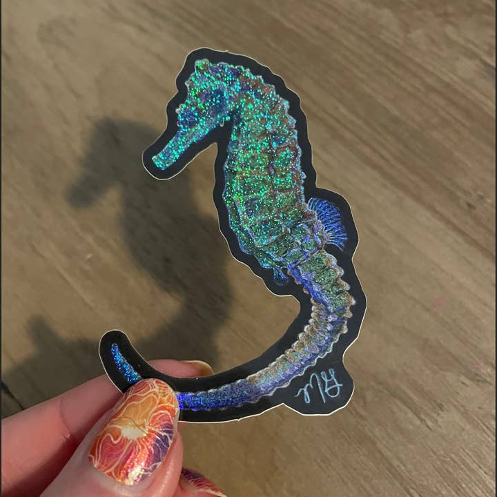 Megan Gray Art - Wholesale Sticker - Crayola Seahorse Pixie Dust Sticker 2
