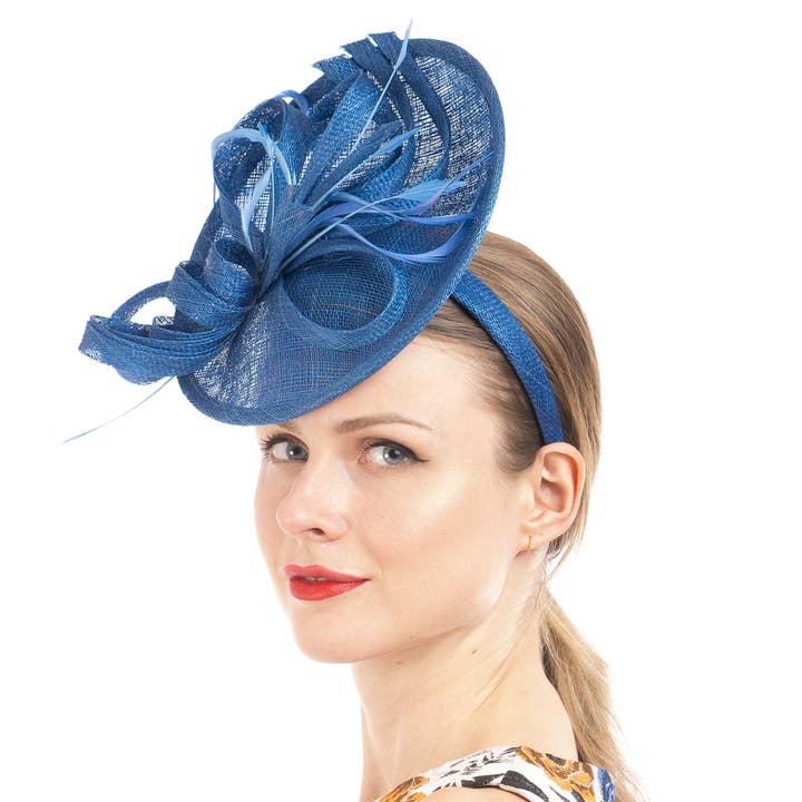 KaKyCo - Wholesale Fascinator Hat - Women's - 9" Small Saucer sinamay base headband | 1020878
