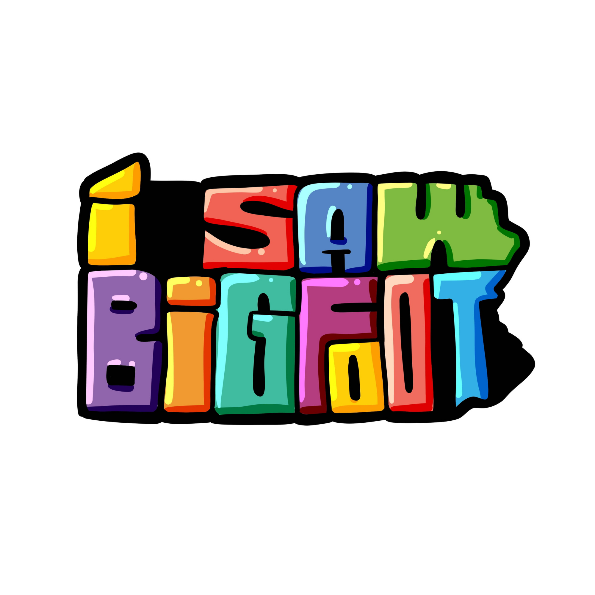 Sleazy Greetings - Wholesale Sticker - I Saw Bigfoot PA State Vinyl Sticker0