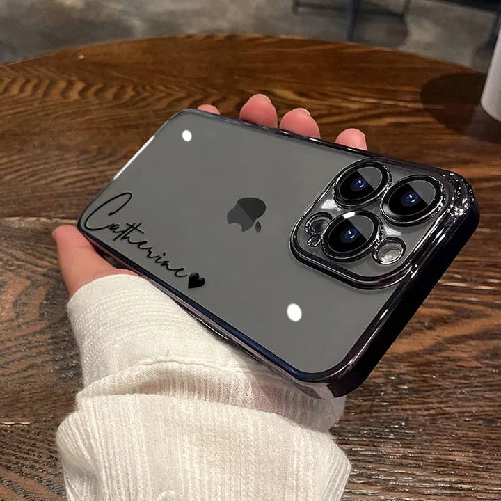 Maiden-Art - Wholesale Phone Case - Women's - 15 16 Pro Max Personalised Customized Name Case For iPhone 16 15 14 13 12 11 Pro Max Plating Transparent Clear Cover 16 Pro Max8