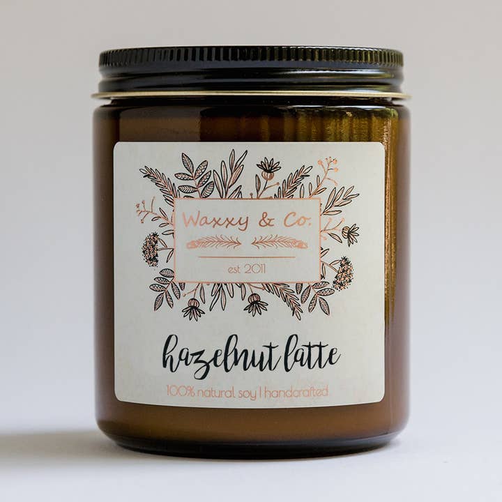 HASELNUSS-LATTE-SOJA-KERZE für den Großhandel von Waxxy & Co.