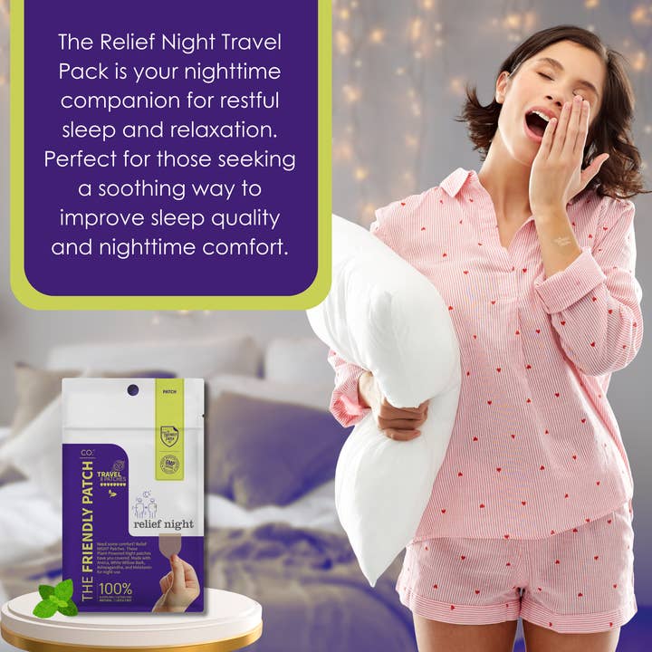 Friendly Patch CO - Wholesale Pain Relief Spray/Cream - Relief Night Pain Patch - Arnica, Melatonin, menthol 8 pack7