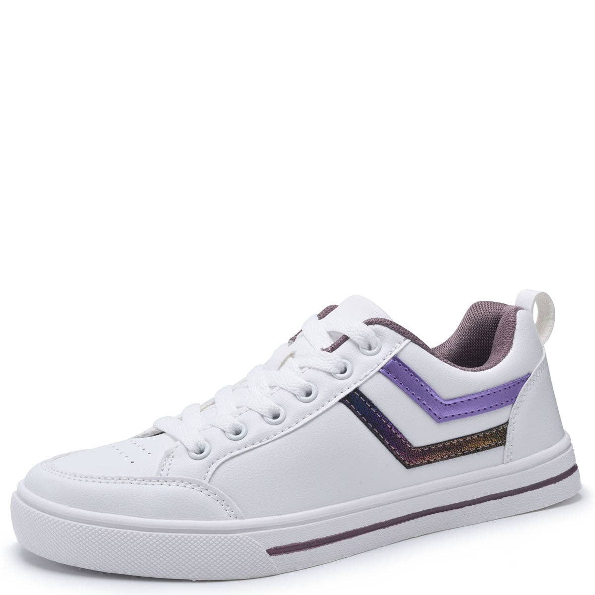 Mars Sky Shoes Wholesale - Vente Baskets tendance – femme - Geers 9519L Baskets basses classiques modernes pour femmes avec détail de bande latérale contrastante - Pack de 12 paires - 14,65/paire6