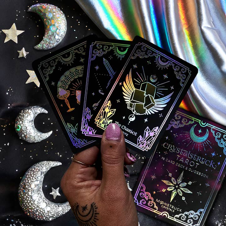 MINI Mazzo di Carte dei Tarocchi Silver Crystalstruck© (Edizione Limitata) per la vendita all'ingrosso da parte di Moonstruck Crystals