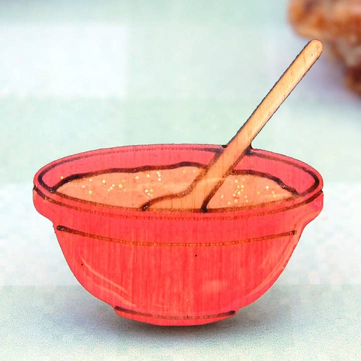 Mixing Bowl Pin Badge for wholesale by Bekbek Makes