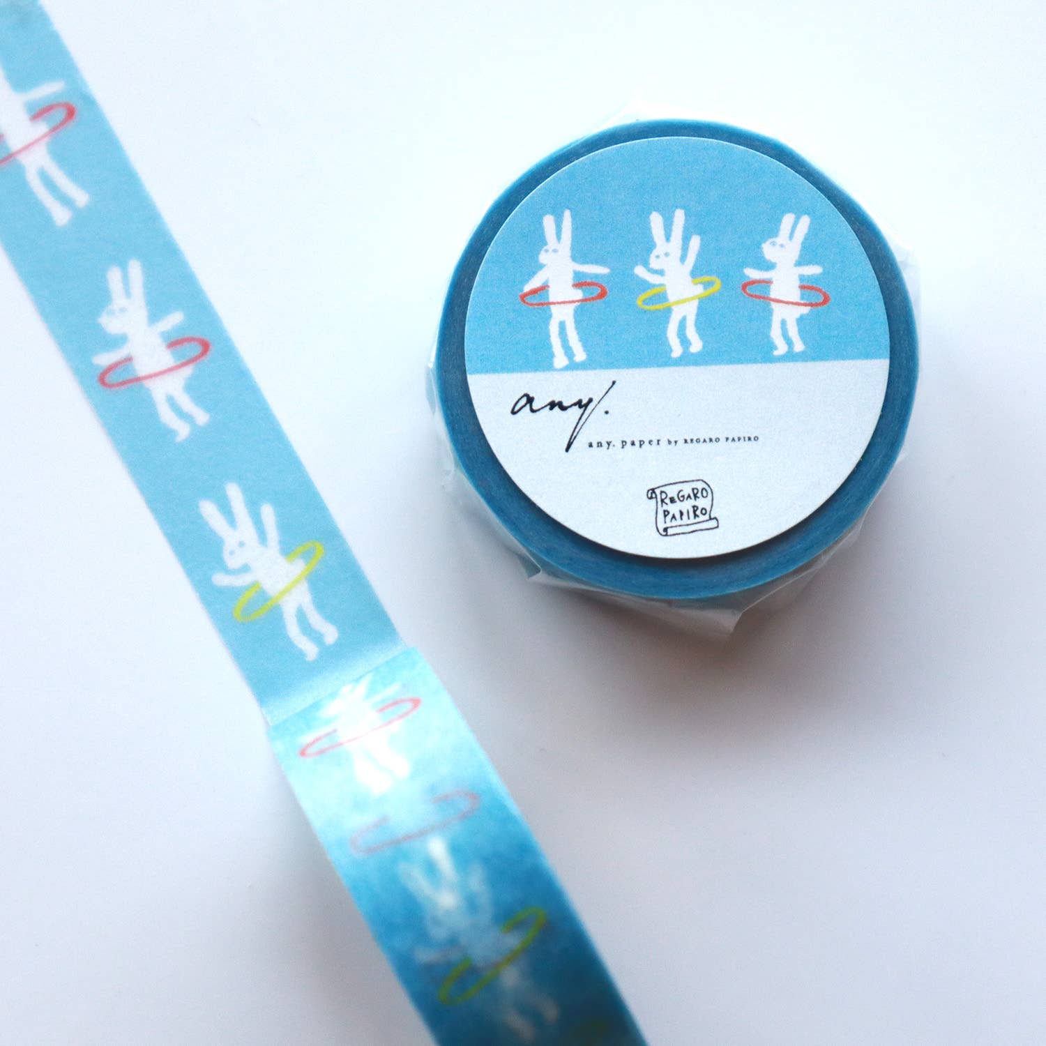 REGARO PAPIRO – wholesale Washitejp – Hula Hoop Bunny original washi-tejp0