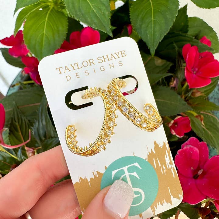 Taylor Shaye Designs - Wholesale Hoop Earrings - Miley CZ Hoops2
