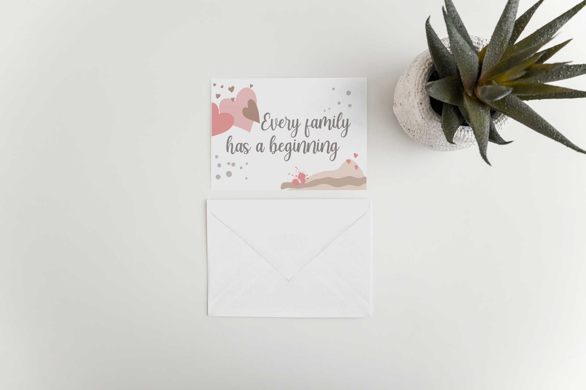 Paperleaf Studios - Wholesale Baby Card - Adoption Card: 'Every Family Has A Beginning'3