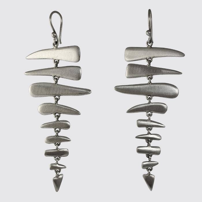 Large Fishbone Earrings for wholesale by Jane Diaz NY