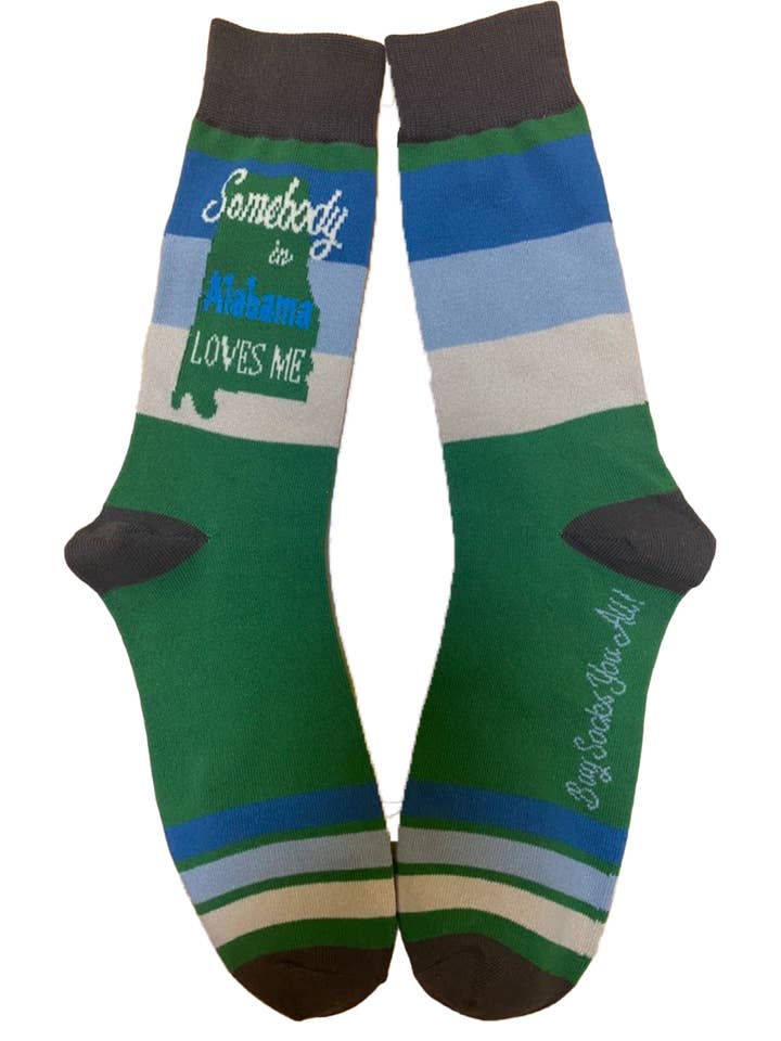 Somebody in Alabama Loves Me Men's Socks for wholesale by Buy Socks You All