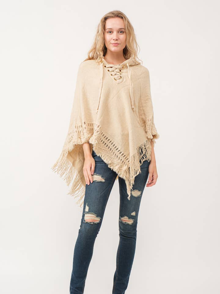 Raj Trading & Imports (USA) Inc. - Wholesale Poncho – Women's - Harlie Grommet Poncho0