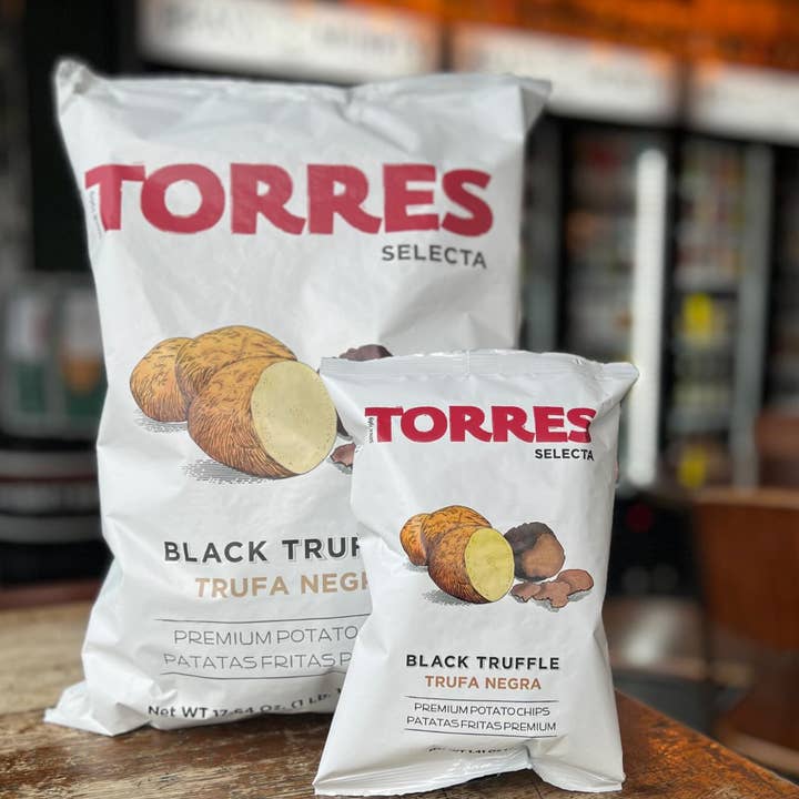 Gourmet Food Solutions, Inc. - Wholesale Chips - Black Truffle Torres Gourmet Potato Chips 40g | SMALL BAG