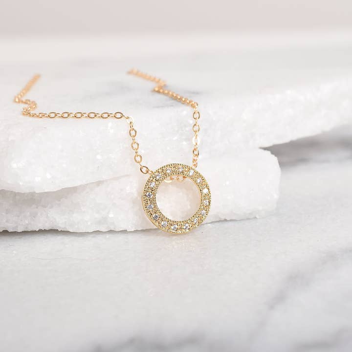 The Victoria Necklace in Gold for wholesale by Designed by Stacey Jewelry