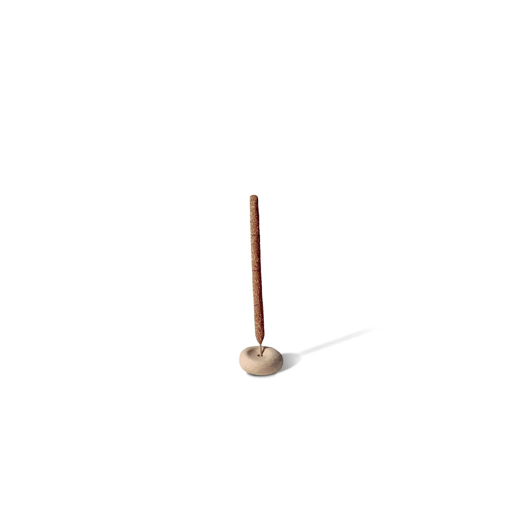Cedar and Myrrh - Wholesale Incense Holder - Mini Beige Ceramic Pebble Incense Holder1