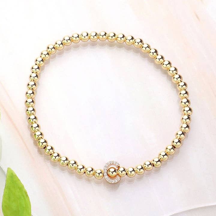 Sensibling Corp. - Vente Bracelets à breloques/pendentifs - Bracelet extensible monogramme initial SECRET BOX_4