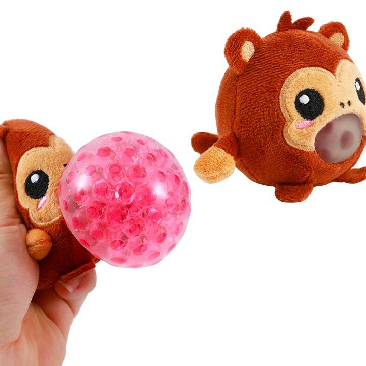 Squishy Ball Monkey for wholesale by I-Total, I-Drink