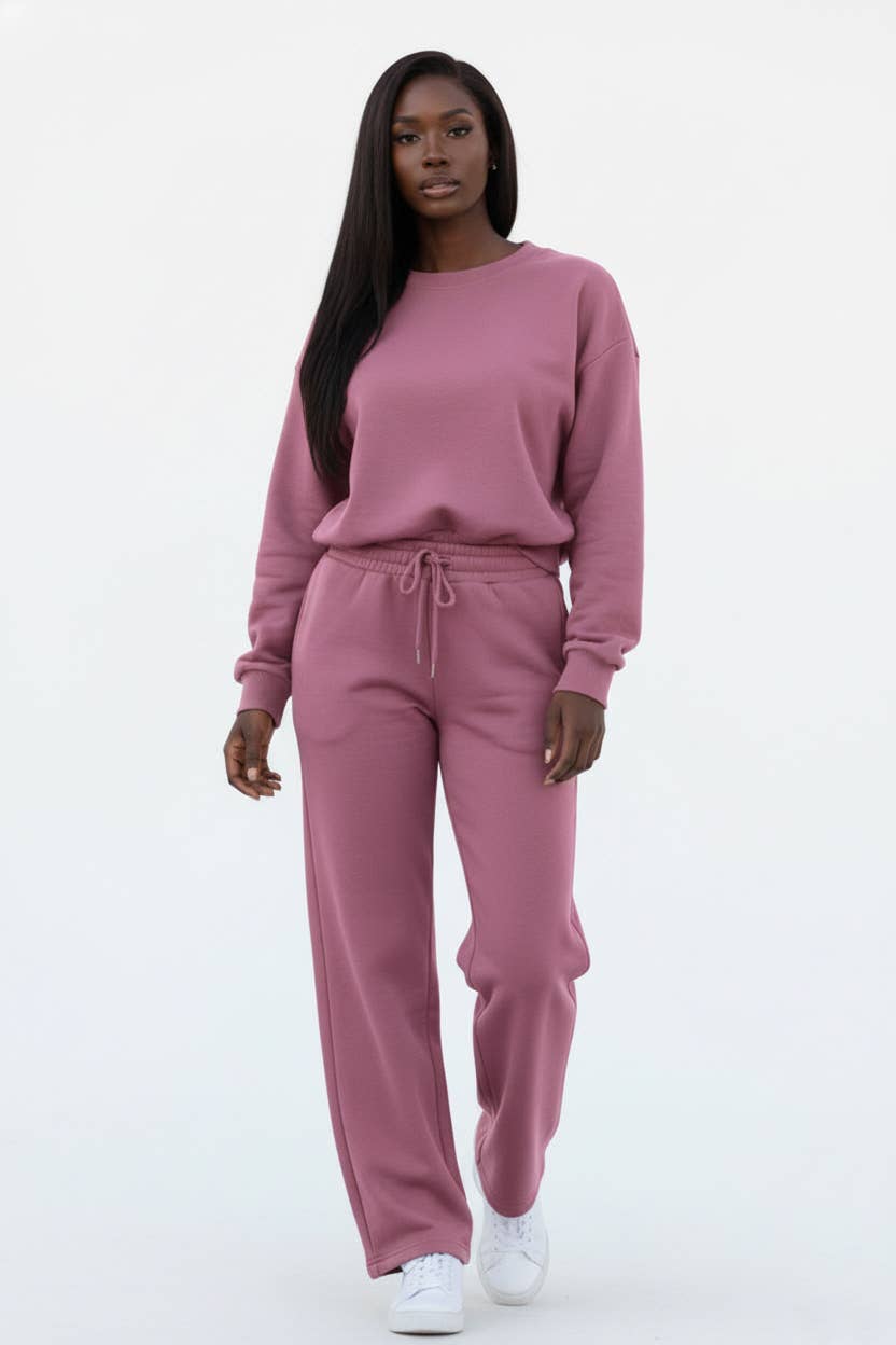 5besties inc - Vente Ensemble de vêtements d'intérieur – femme - ENSEMBLE DE DÉTENTE CONFORTABLE À JAMBE DROITE2