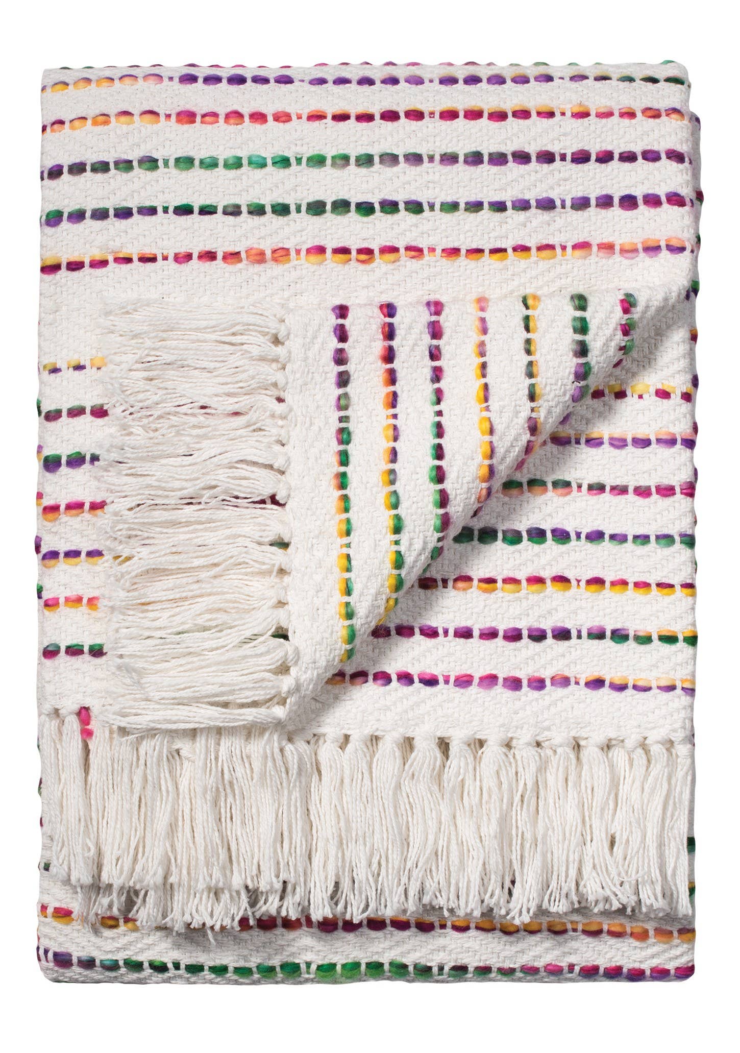 Namaste - Wholesale Throw Blanket - Rainbow Threads Cotton Handloom Throw0