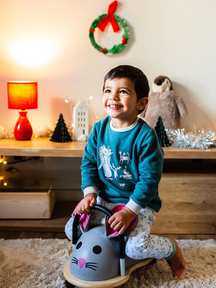 Sweatshirt “A Expedição de Natal” por atacado de P'tit Pingouin