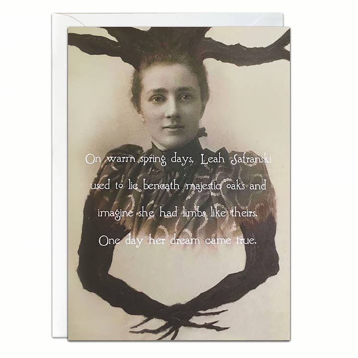 Carte de vœux photo modifiée amusante : Faites attention à ce que vous souhaitez. pour la vente par Ain't That a Kick in the Head