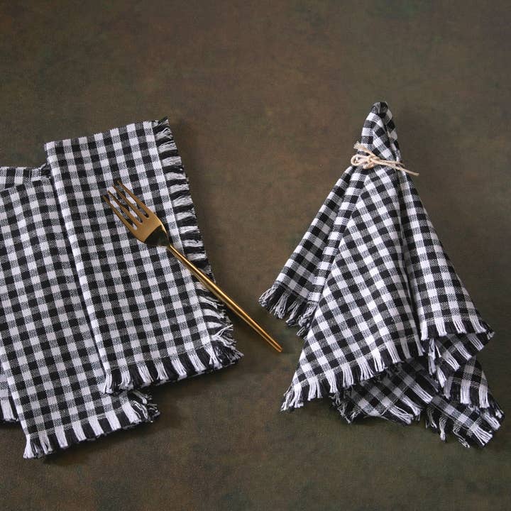 Buffalo Checks Servietten, 45,7 x 45,7 cm, Baumwolle, 4er-Set für den Großhandel von Rich Home Linens