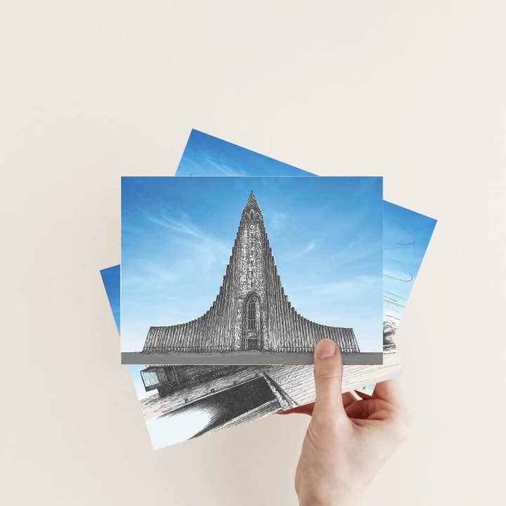 Sonia Nicolson - Wholesale Postcard - Reykjavík Mini Postcard Prints