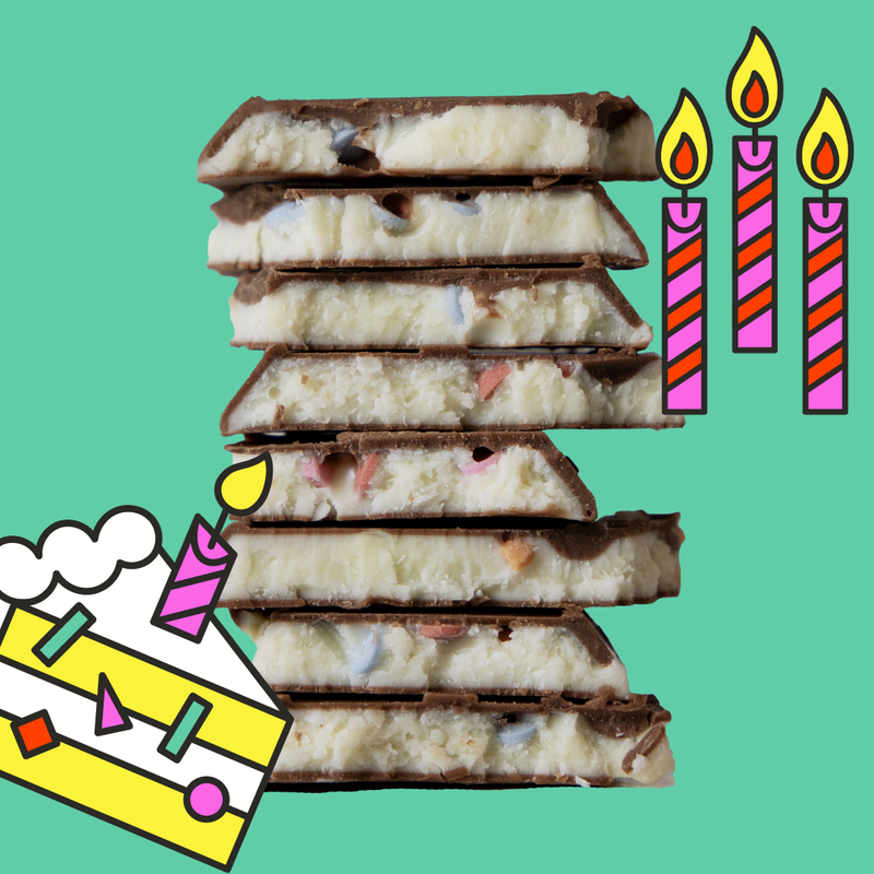 Seattle Chocolate Presents Maeve - Wholesale Chocolate Bar - Happy Birthday Truffle Bar1