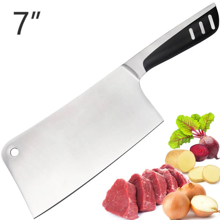 Lux Decor Collection - Vendita all'ingrosso Coltelli da cucina/multiuso - Coltello da macellaio 7 pollici in acciaio